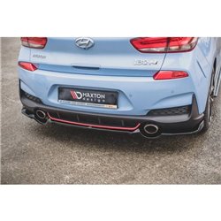 Maxton - Arriere Lame (avec une barre verticale) Hyundai I30 N Mk3 Hatchback Noir Brillant