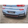 Maxton - Arriere Lame (avec une barre verticale) Hyundai I30 N Mk3 Hatchback Noir Brillant