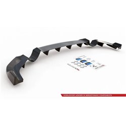 Maxton - Arriere Lame (avec une barre verticale) Hyundai I30 N Mk3 Hatchback Noir Brillant