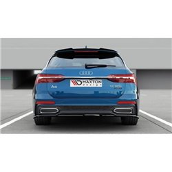 Maxton - Arriere Lame Audi A6 S-Line C8 Noir Brillant