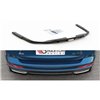 Maxton - Arriere Splitter (avec une barre verticale) Audi A6 S-Line C8 Noir Brillant