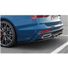 Maxton - Arriere Lame (avec une barre verticale) Audi A6 S-Line C8 Noir Brillant