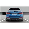 Maxton - Arriere Lame (avec une barre verticale) Audi A6 S-Line C8 Noir Brillant