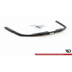 Maxton - Arriere Lame (avec une barre verticale) Audi A6 S-Line C8 Noir Brillant