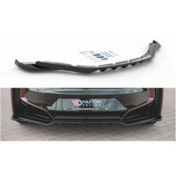 Maxton - Arriere Splitter (avec une barre verticale) BMW i8 Noir Brillant