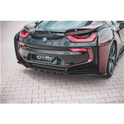 Maxton - Arriere Lame (avec une barre verticale) BMW i8 Noir Brillant