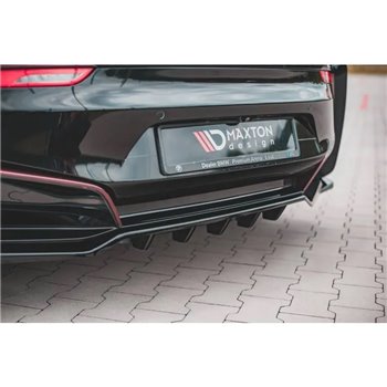 Maxton - Arriere Lame (avec une barre verticale) BMW i8 Noir Brillant
