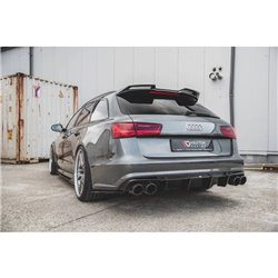 Maxton - Diffuseur Arrière Complet V.1 Audi S6 C7 Facelift Noir Brillant
