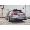 Maxton - Diffuseur Arrière Complet V.1 Audi S6 C7 Facelift Noir Brillant
