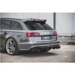 Maxton - Diffuseur Arrière Complet V.1 Audi S6 C7 Facelift Noir Brillant