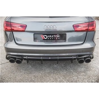 Maxton - Diffuseur Arrière Complet V.1 Audi S6 C7 Facelift Noir Brillant