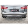 Maxton - Diffuseur Arrière Complet V.1 Audi S6 C7 Facelift Noir Brillant
