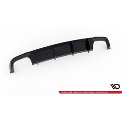 Maxton - Diffuseur Arrière Complet V.1 Audi S6 C7 Facelift Noir Brillant