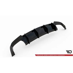 Maxton - Diffuseur Arrière Complet V.1 Audi S6 C7 Facelift Noir Brillant