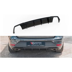 Maxton - Diffuseur Arrière Complet V.2 Seat Leon Cupra ST Mk3 FL Noir Brillant