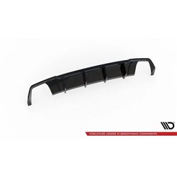 Maxton - Diffuseur Arrière Complet V.2 Seat Leon Cupra ST Mk3 FL Noir Brillant