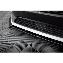 Maxton - Lame Du Pare-Chocs Avant V.7 Ford Fiesta Mk8 ST / ST-Line Noir Brillant