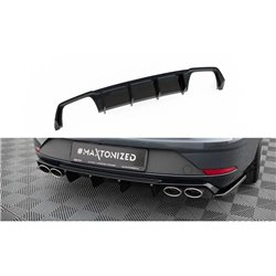 Maxton - Diffuseur Arrière Complet V.3 Seat Leon Cupra ST Mk3 FL Noir Brillant