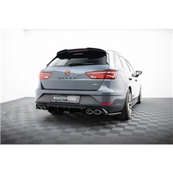 Maxton - Diffuseur Arrière Complet V.3 Seat Leon Cupra ST Mk3 FL Noir Brillant