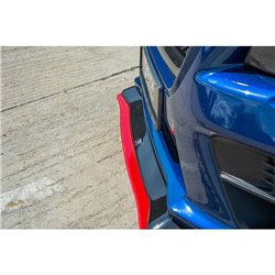 Maxton - LAME DU PARE-CHOCS AVANT / SPLITTER V.3 SUBARU WRX STI Noir Brillant + Rouge