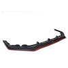 Maxton - LAME DU PARE-CHOCS AVANT / SPLITTER V.3 SUBARU WRX STI Noir Brillant + Rouge