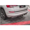 Maxton - Rajout Du Pare-Chocs Arriere Skoda Kodiaq Sportline Mk1 / Mk1 Facelift Noir Brillant