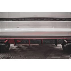 Maxton - Rajout Du Pare-Chocs Arriere Skoda Kodiaq Sportline Mk1 / Mk1 Facelift Noir Brillant