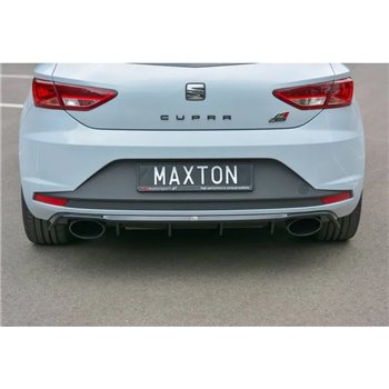 Maxton - Diffuseur Arrière Complet Seat Leon III Cupra Noir Brillant