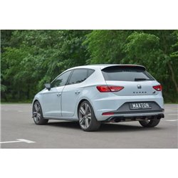 Maxton - Diffuseur Arrière Complet Seat Leon III Cupra Noir Brillant