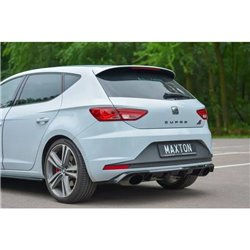 Maxton - Diffuseur Arrière Complet Seat Leon III Cupra Noir Brillant