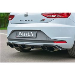 Maxton - Diffuseur Arrière Complet Seat Leon III Cupra Noir Brillant