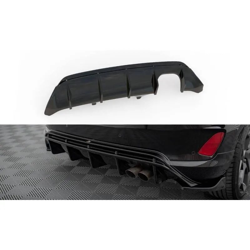 Maxton - Diffuseur Arrière Complet V.2 Ford FIesta Mk8 ST Noir Brillant