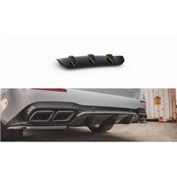 Maxton - Diffuseur Arrière Complet Mercedes-Benz E63 AMG Estate S213 Noir Brillant