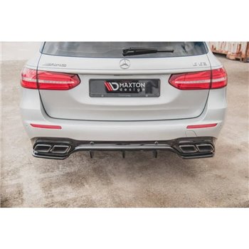Maxton - Diffuseur Arrière Complet Mercedes-Benz E63 AMG Estate S213 Noir Brillant