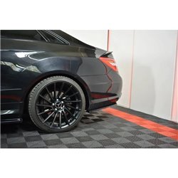 Maxton - Lame Du Pare-Chocs Arriere Mercedes-Benz E-Class W207 Coupe AMG-Line Noir Brillant