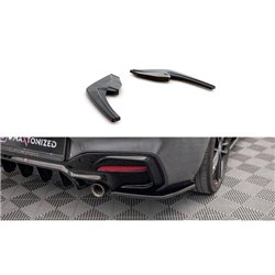 Maxton - Lame du pare-chocs arriere BMW 1 F20 Facelift M-power Noir Brillant