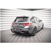 Maxton - Lame du pare-chocs arriere BMW 1 F20 Facelift M-power Noir Brillant