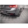 Maxton - Lame du pare-chocs arriere BMW 1 F20 Facelift M-power Noir Brillant