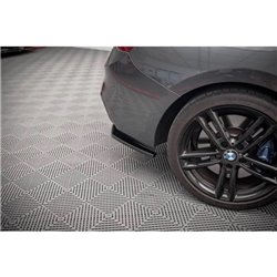Maxton - Lame du pare-chocs arriere BMW 1 F20 Facelift M-power Noir Brillant