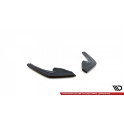 Maxton - Lame du pare-chocs arriere BMW 1 F20 Facelift M-power Noir Brillant