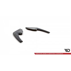 Maxton - Lame du pare-chocs arriere BMW 1 F20 Facelift M-power Noir Brillant