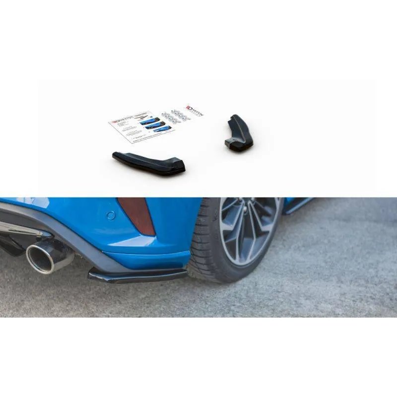 Maxton - Lame Du Pare-Chocs Arriere V.1 Ford Focus ST Mk4 Noir Brillant