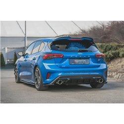 Maxton - Lame Du Pare-Chocs Arriere V.1 Ford Focus ST Mk4 Noir Brillant