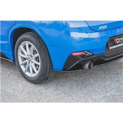 Maxton - Lame Du Pare-Chocs Arriere BMW X2 F39 M-Pack Noir Brillant