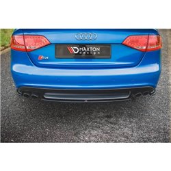 Maxton - Lames De Pare-Chocs Arrière Latérales Audi S4 / A4 S-Line B8 Sedan Noir Brillant