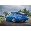 Maxton - Lames De Pare-Chocs Arrière Latérales Audi S4 / A4 S-Line B8 Sedan Noir Brillant
