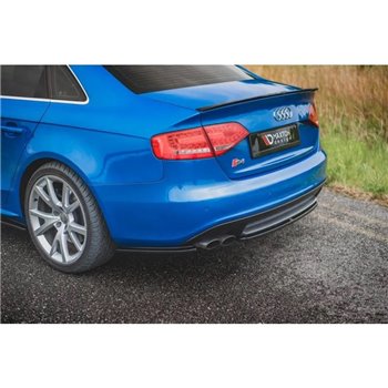 Maxton - Lames De Pare-Chocs Arrière Latérales Audi S4 / A4 S-Line B8 Sedan Noir Brillant
