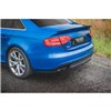 Maxton - Lames De Pare-Chocs Arrière Latérales Audi S4 / A4 S-Line B8 Sedan Noir Brillant