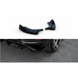 Maxton - Lames De Pare-Chocs Arrière Latérales V.2 Ford FIesta Mk8 ST Noir Brillant
