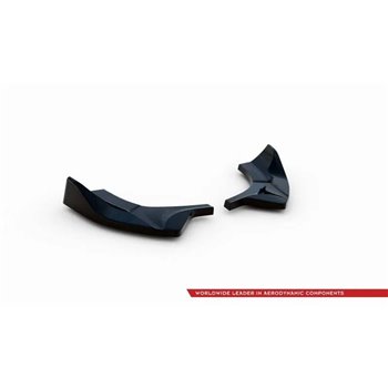 Maxton - Lames De Pare-Chocs Arrière Latérales V.2 Ford FIesta Mk8 ST Noir Brillant
